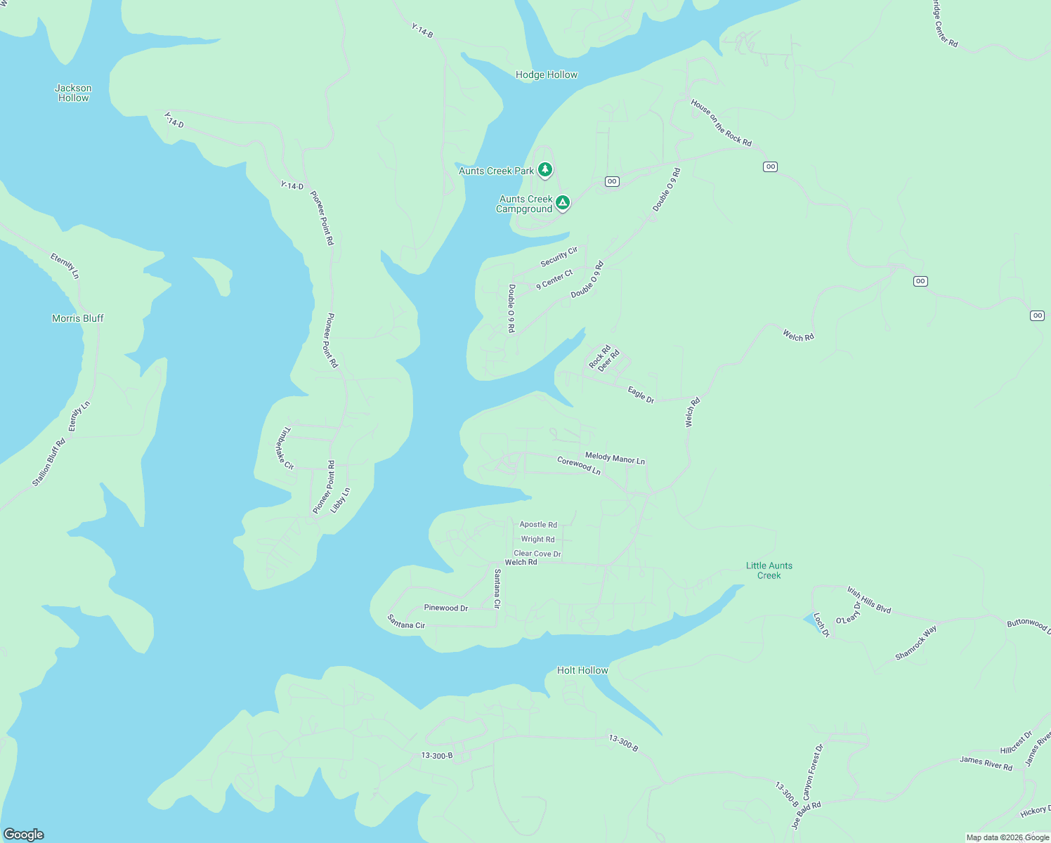 map of restaurants, bars, coffee shops, grocery stores, and more near 13 Tall Cedar Ln in Reeds Spring