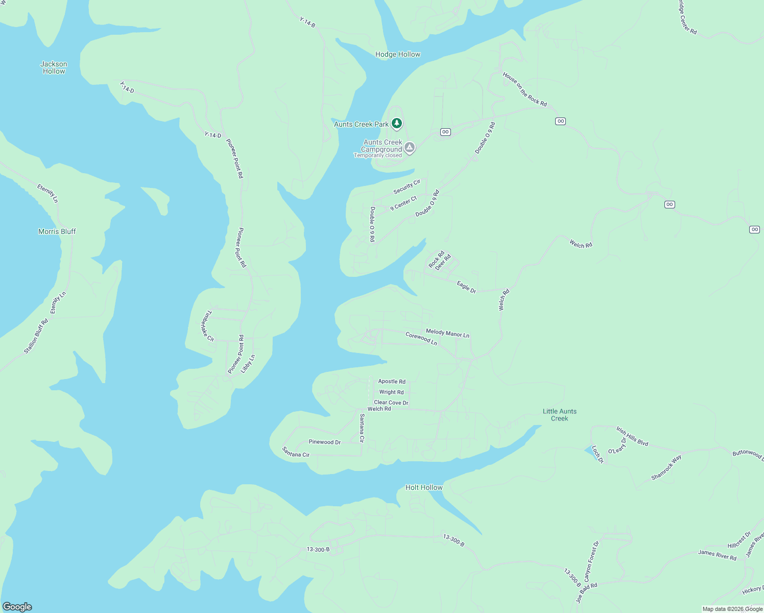 map of restaurants, bars, coffee shops, grocery stores, and more near 13 Tall Cedar Ln in Reeds Spring