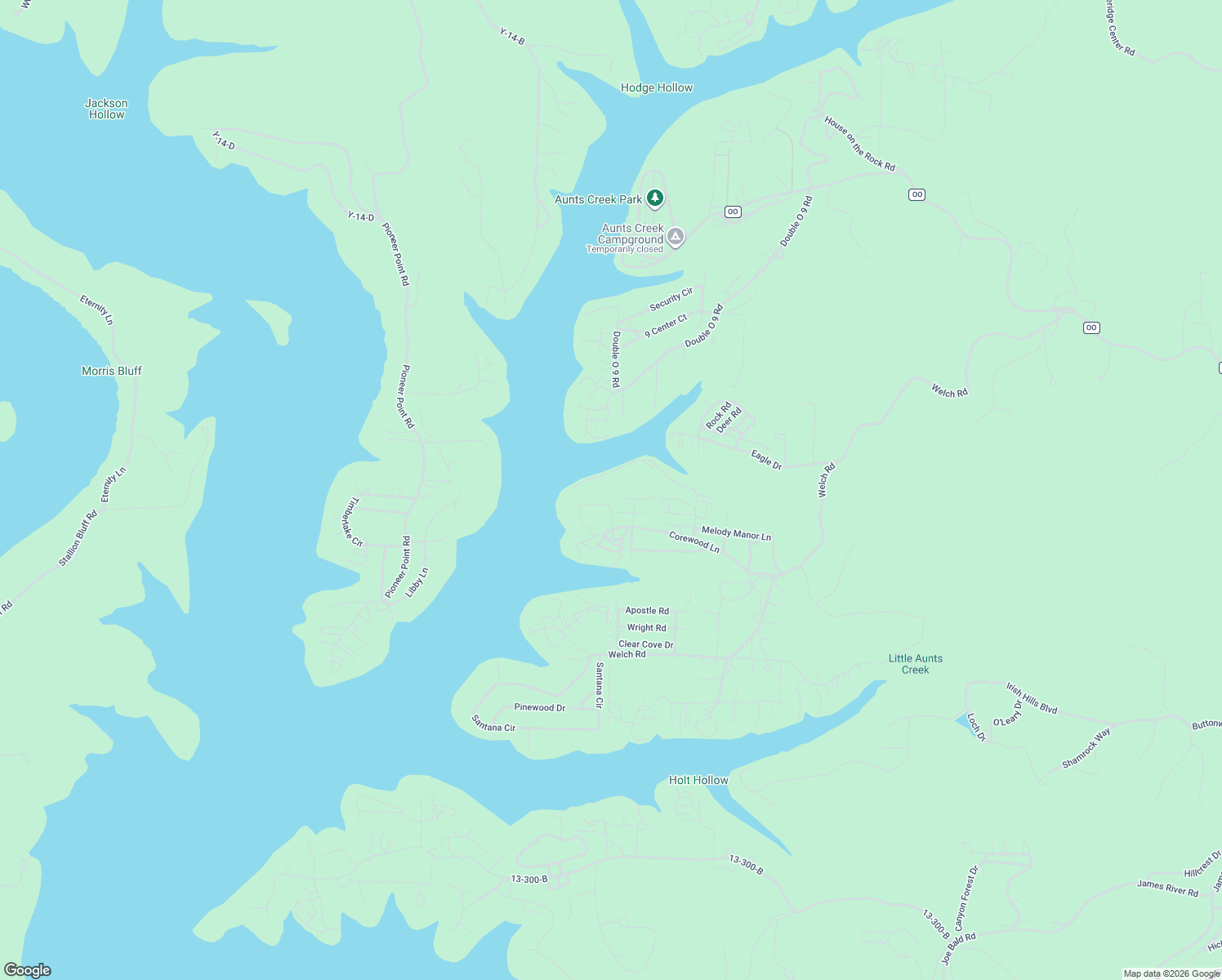 map of restaurants, bars, coffee shops, grocery stores, and more near 13 Tall Cedar Lane in Reeds Spring