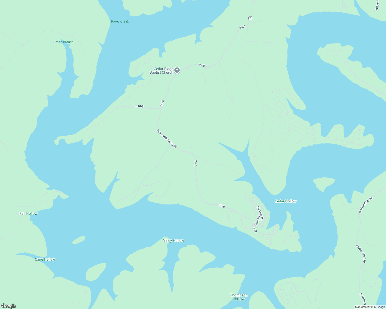 map of restaurants, bars, coffee shops, grocery stores, and more near 1779-1825 Buttermilk Spring Road in Galena