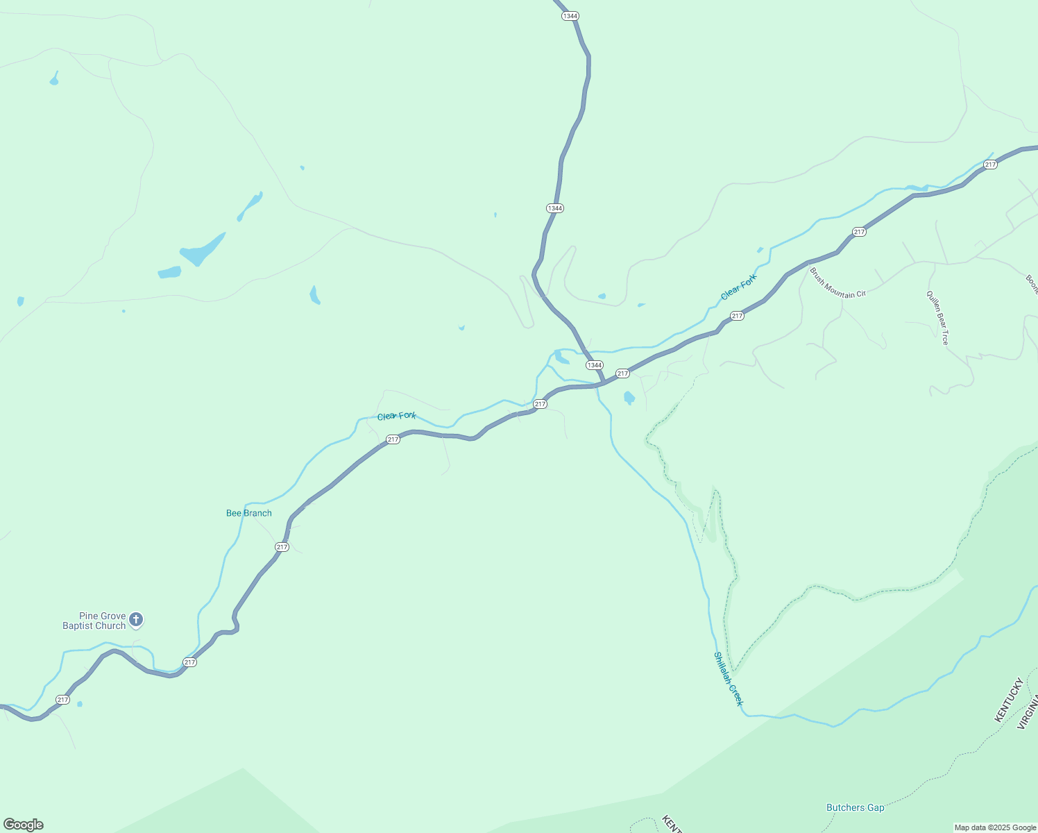 map of restaurants, bars, coffee shops, grocery stores, and more near 33 Dillards Lane in Middlesboro
