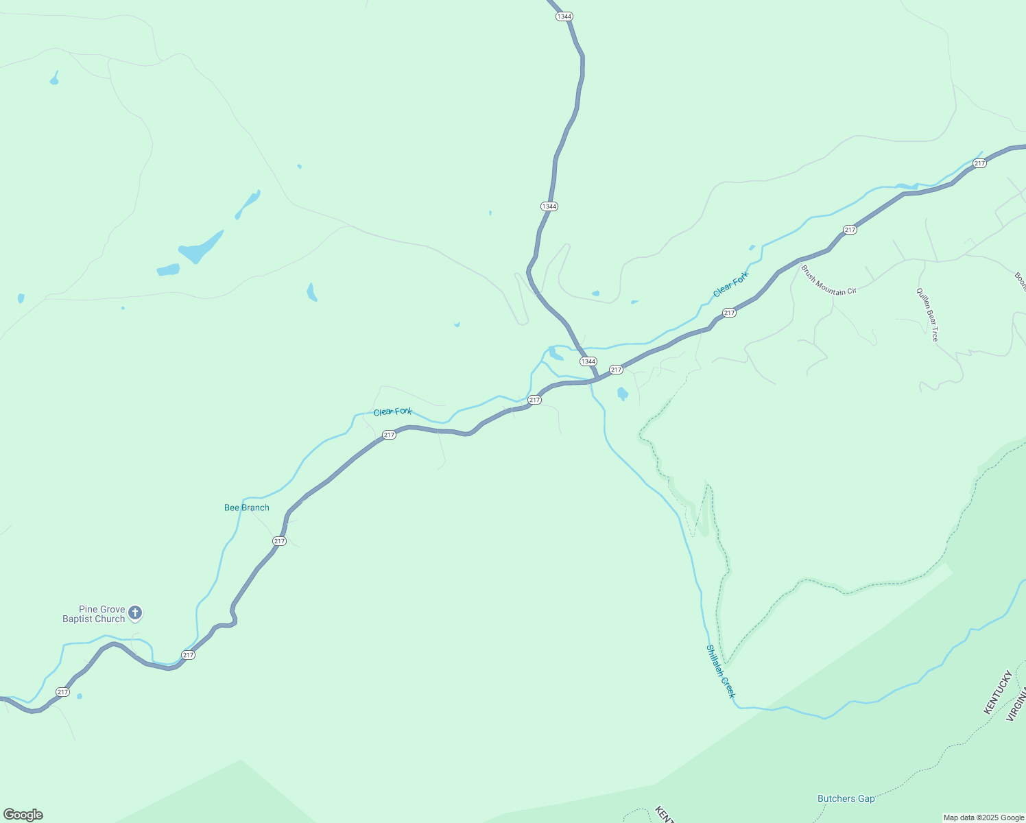 map of restaurants, bars, coffee shops, grocery stores, and more near 33 Dillards Lane in Middlesboro