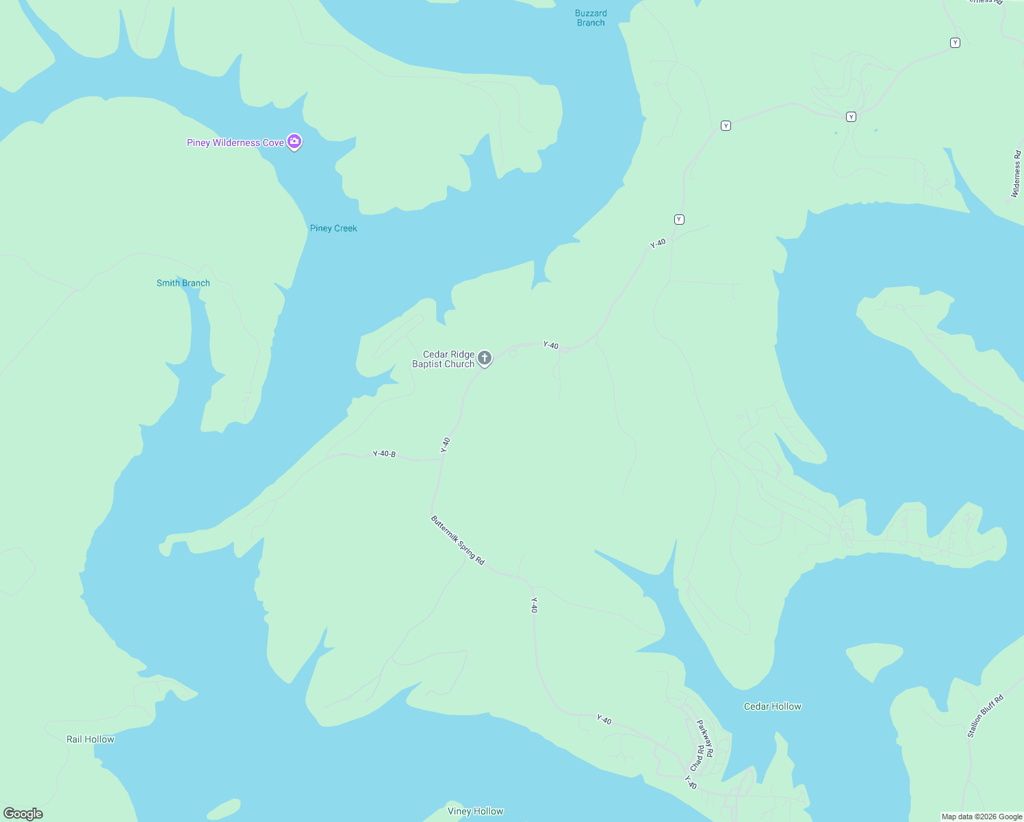 map of restaurants, bars, coffee shops, grocery stores, and more near in Shell Knob