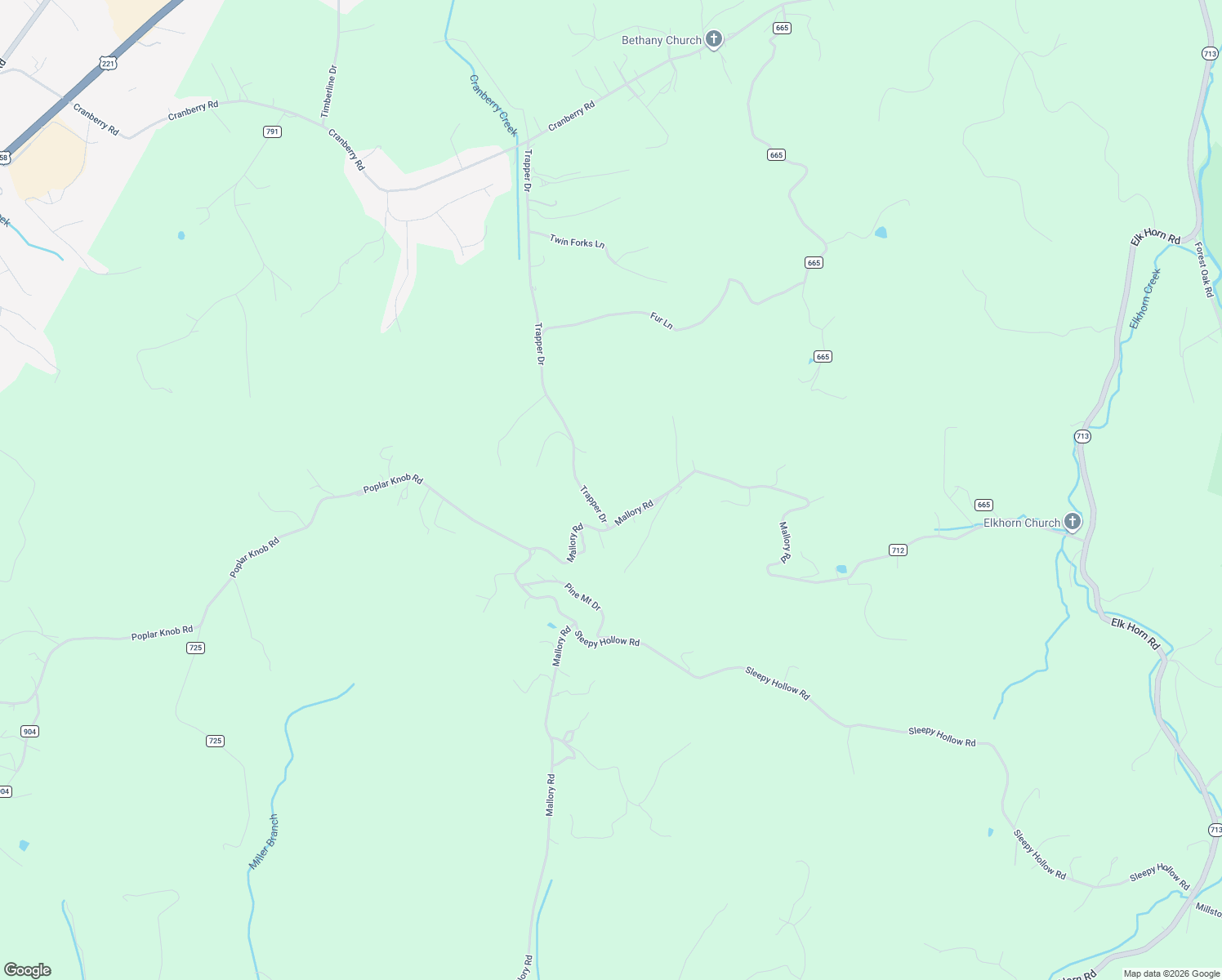 map of restaurants, bars, coffee shops, grocery stores, and more near 35-1061 State Road 723 in Woodlawn