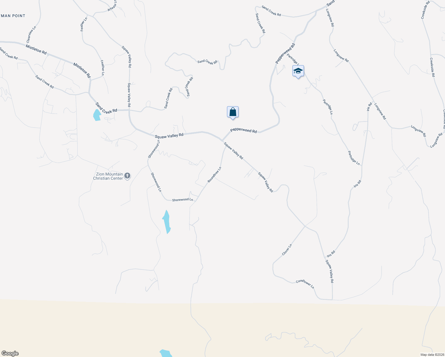 map of restaurants, bars, coffee shops, grocery stores, and more near 38570 Rustic Lane in Squaw Valley
