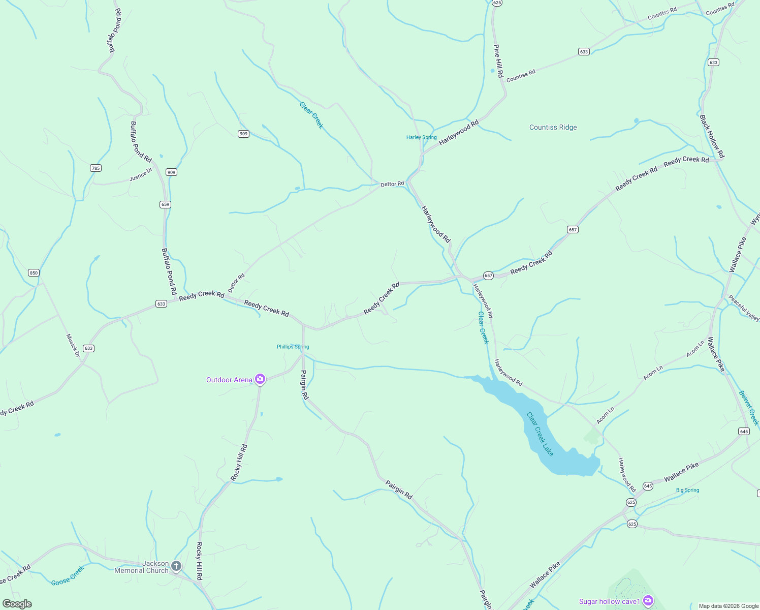 map of restaurants, bars, coffee shops, grocery stores, and more near 12322 Reedy Creek Road in Bristol