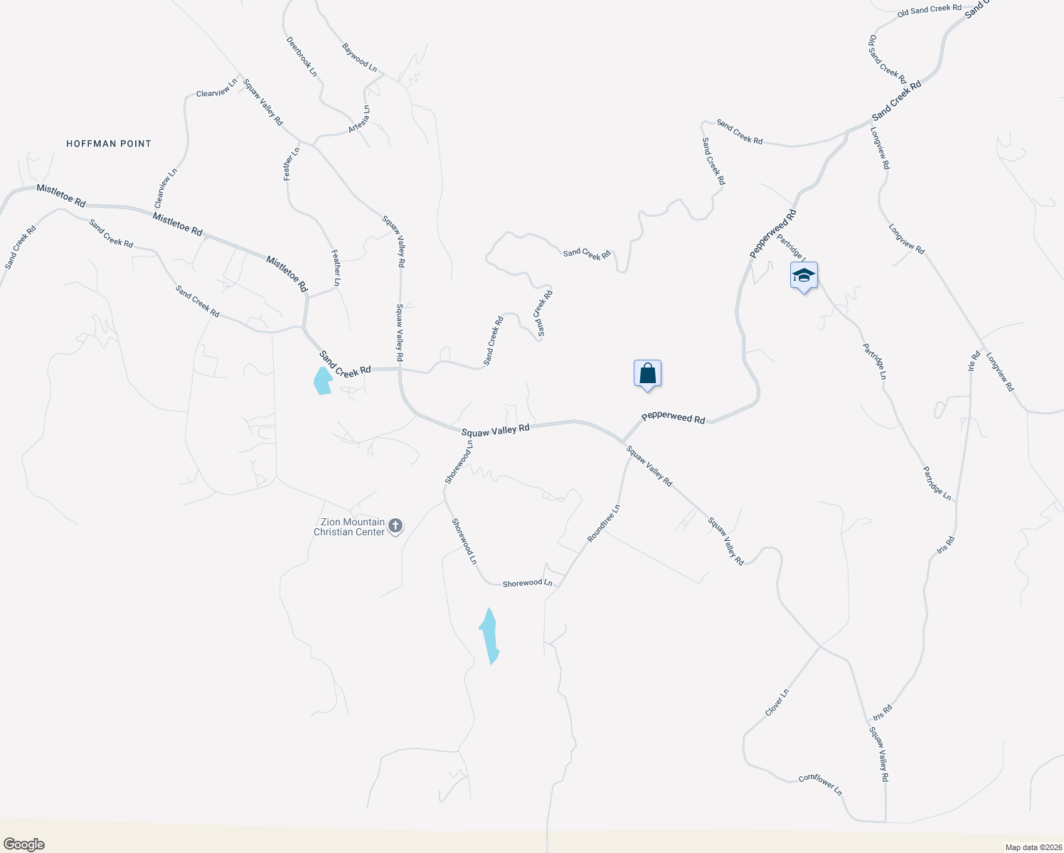 map of restaurants, bars, coffee shops, grocery stores, and more near 40775 Iris Road in Squaw Valley