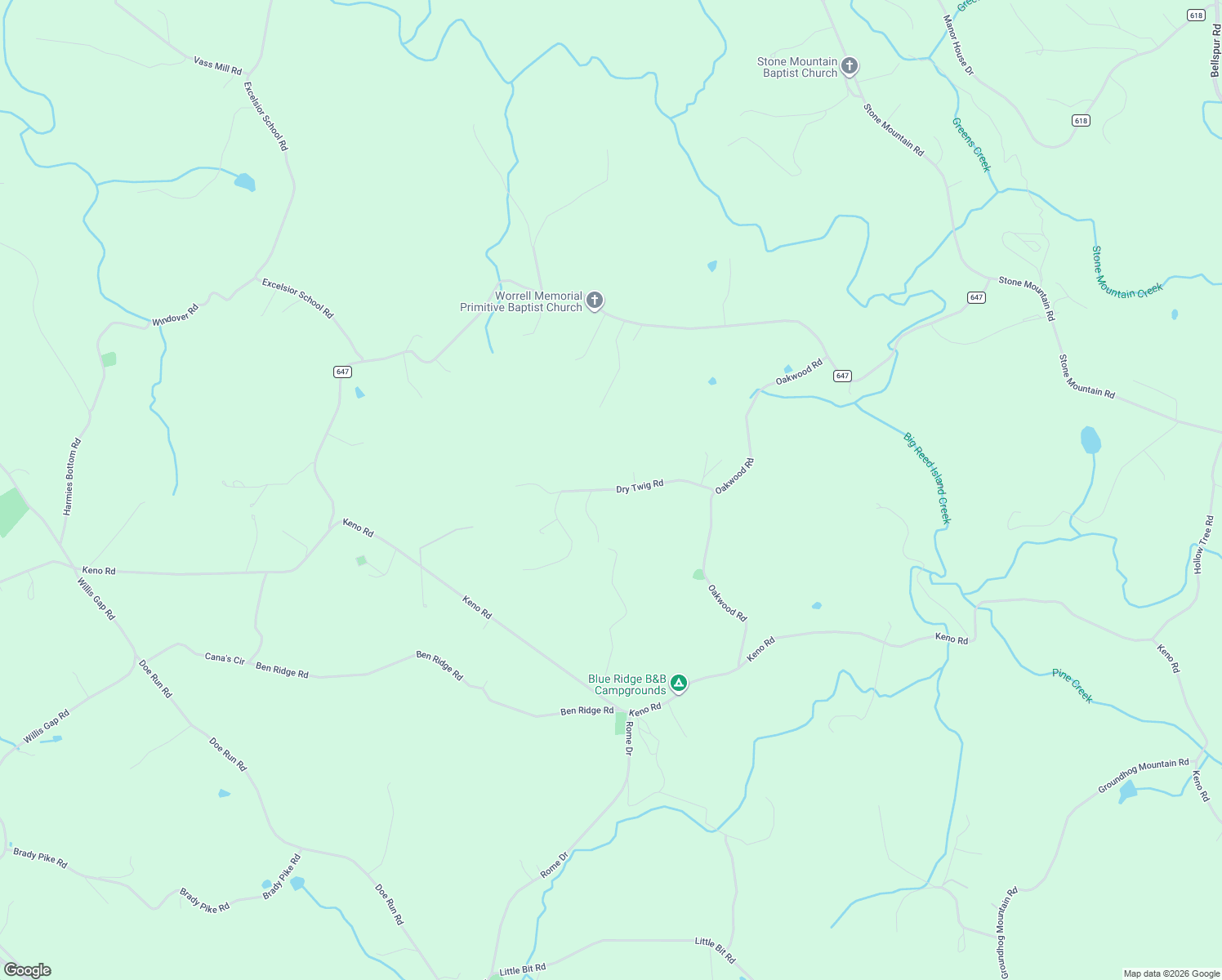 map of restaurants, bars, coffee shops, grocery stores, and more near Dry Twig Road in Laurel Fork