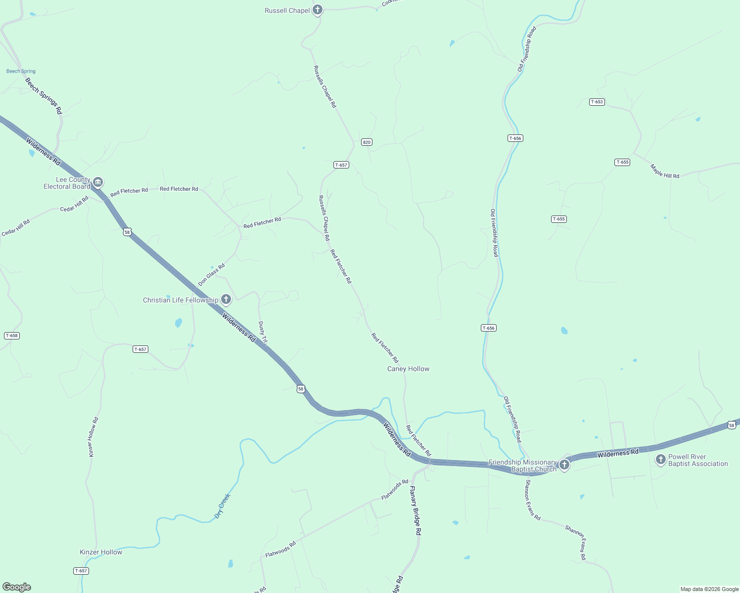 map of restaurants, bars, coffee shops, grocery stores, and more near 145 Joe Ely Drive in Jonesville