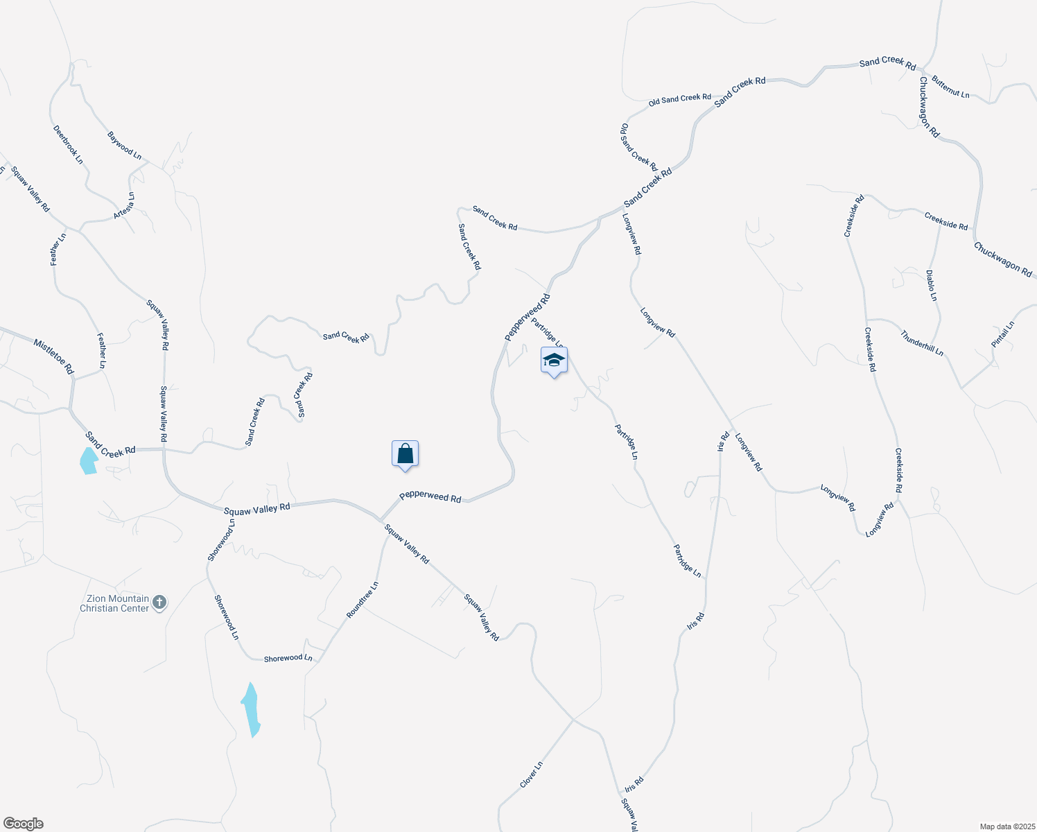 map of restaurants, bars, coffee shops, grocery stores, and more near 38938 Pepperweed Road in Yokuts Valley