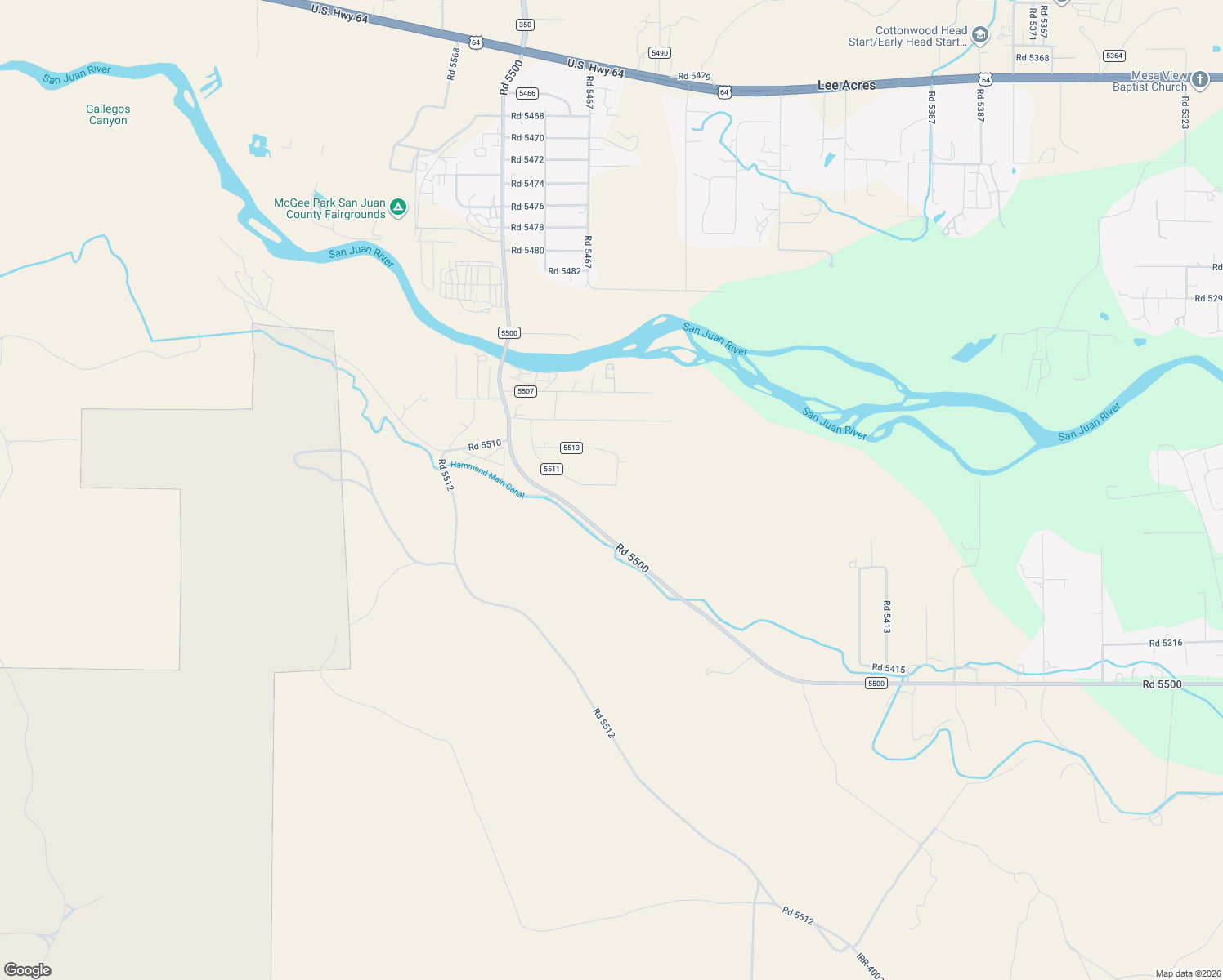 map of restaurants, bars, coffee shops, grocery stores, and more near 35 County Road 5511 in Bloomfield