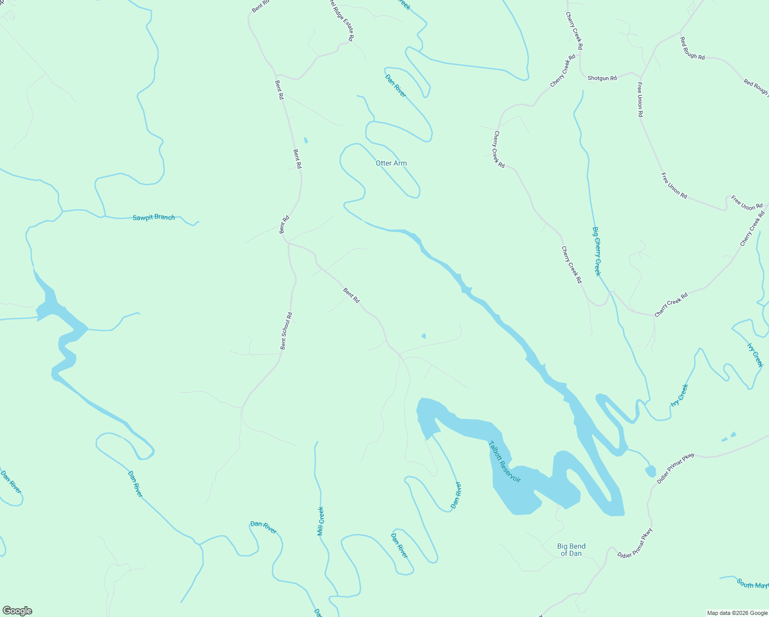 map of restaurants, bars, coffee shops, grocery stores, and more near 3385 Bent Road in Meadows of Dan