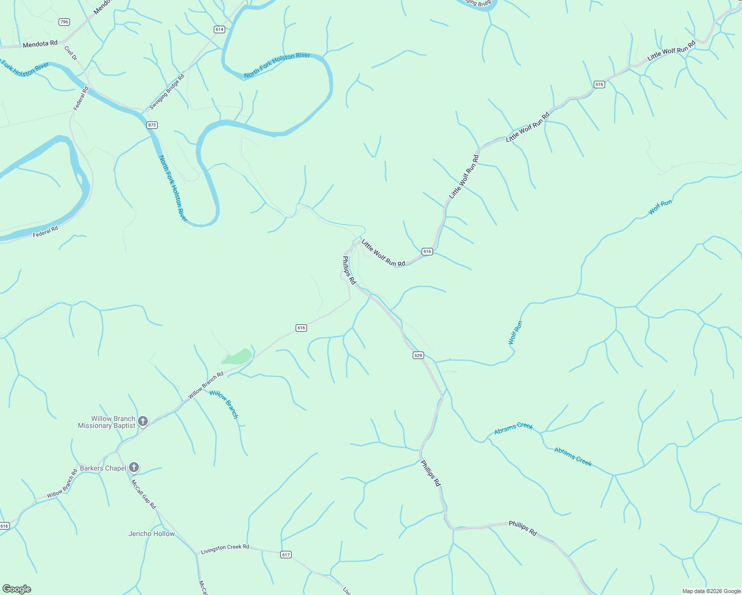 map of restaurants, bars, coffee shops, grocery stores, and more near 17653 Phillips Road in Bristol
