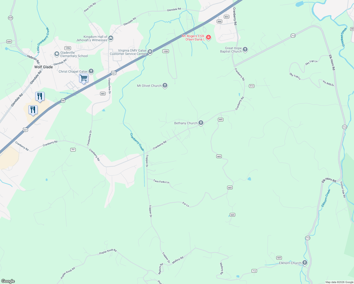 map of restaurants, bars, coffee shops, grocery stores, and more near 37-1099 Montgomery Street in Woodlawn