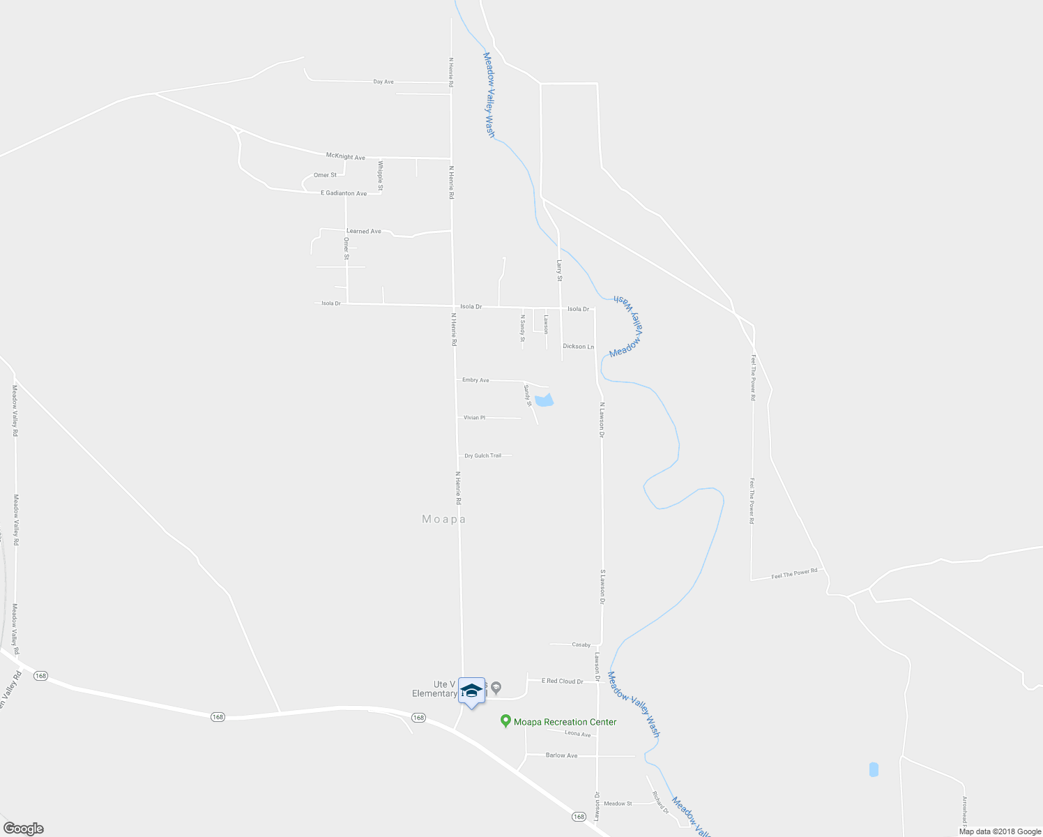 map of restaurants, bars, coffee shops, grocery stores, and more near 2280 East Turvey Avenue in Moapa