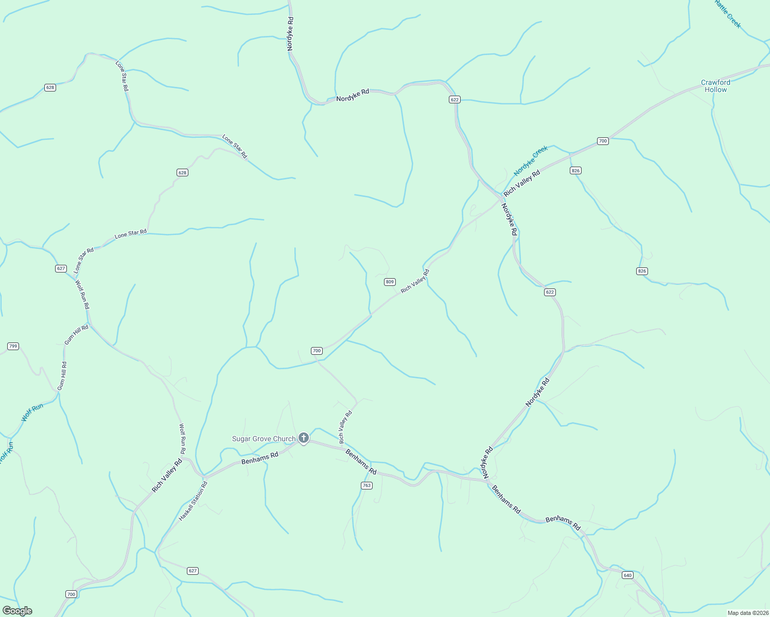 map of restaurants, bars, coffee shops, grocery stores, and more near 8856 Rich Valley Road in Bristol