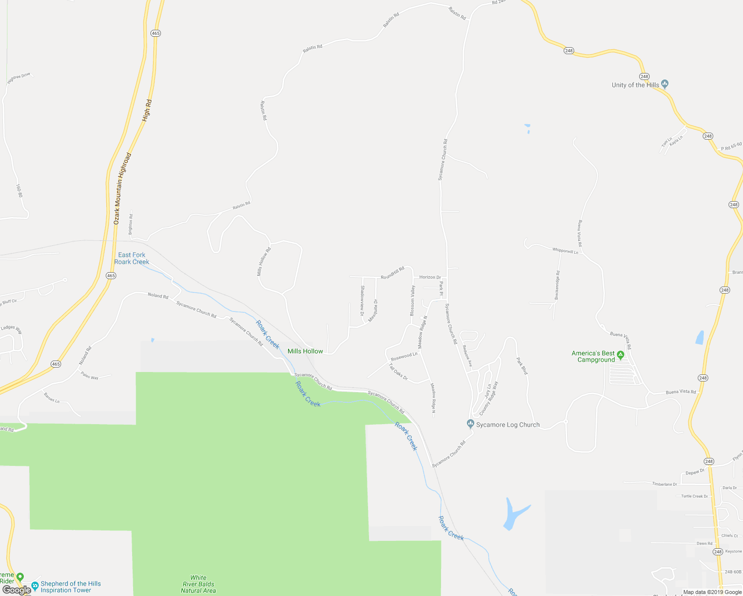 map of restaurants, bars, coffee shops, grocery stores, and more near 188 Mesquite Drive in Branson