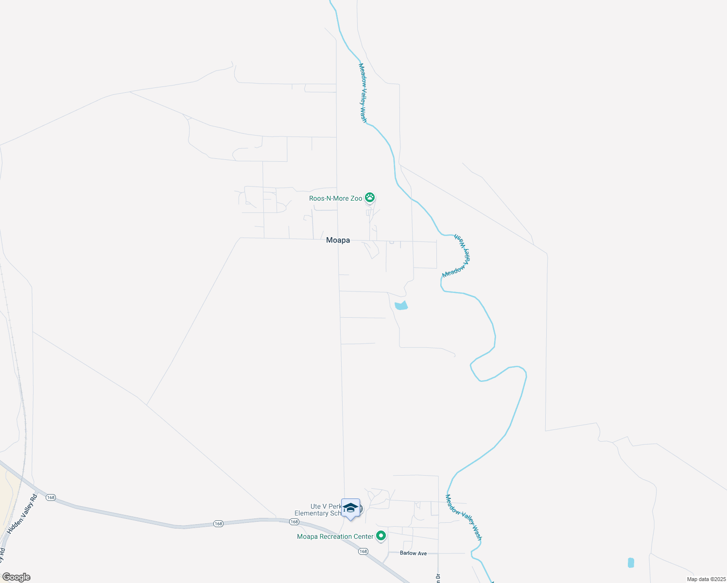 map of restaurants, bars, coffee shops, grocery stores, and more near Embry Avenue in Moapa