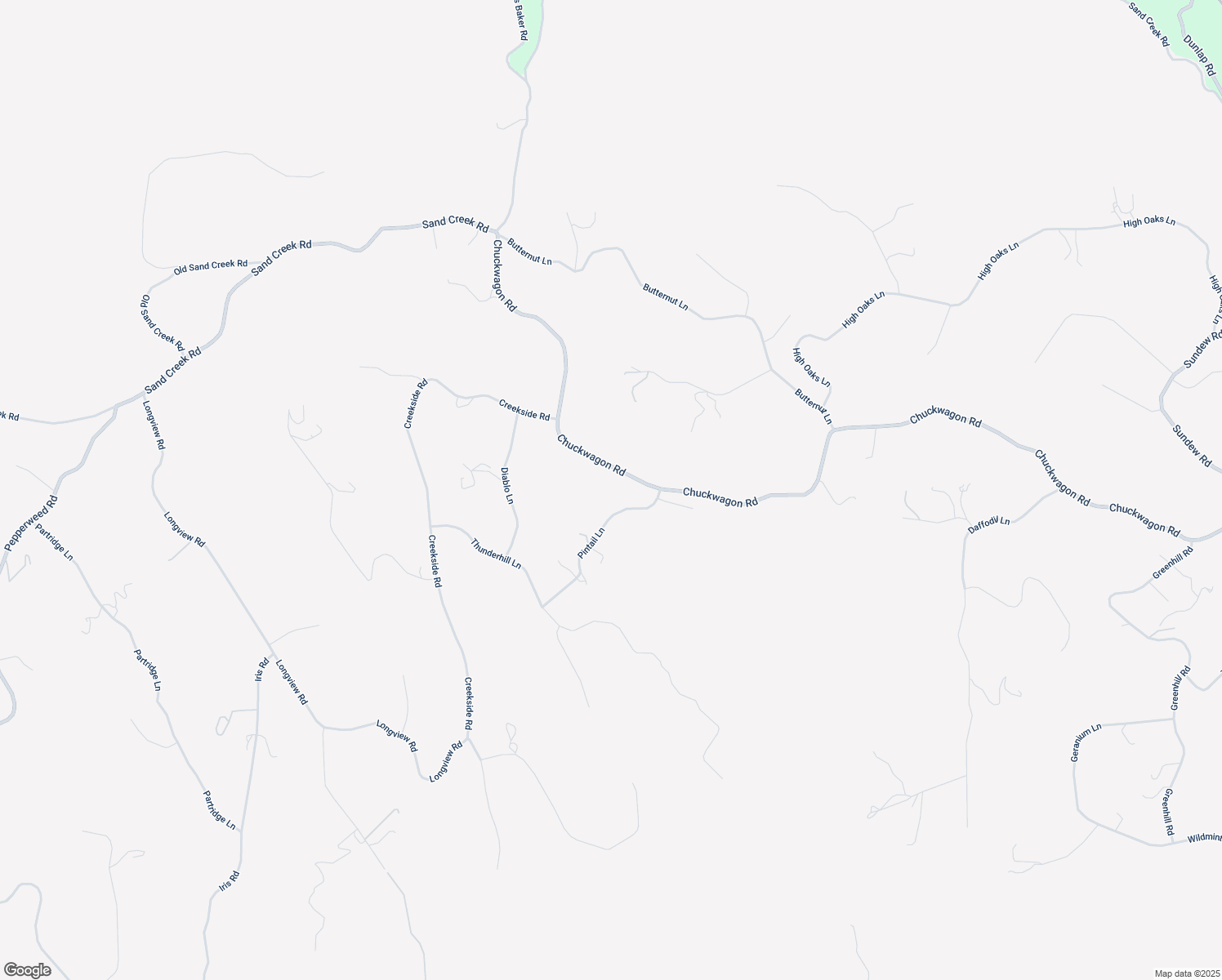 map of restaurants, bars, coffee shops, grocery stores, and more near Chuckwagon Road in Yokuts Valley