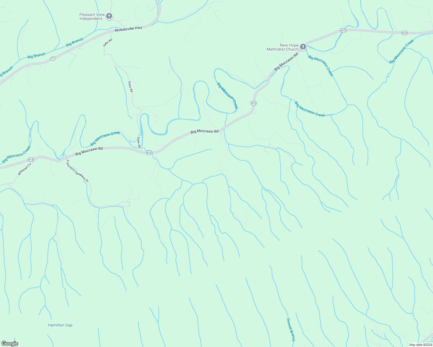 map of restaurants, bars, coffee shops, grocery stores, and more near 456 Clawhammer Drive in Nickelsville