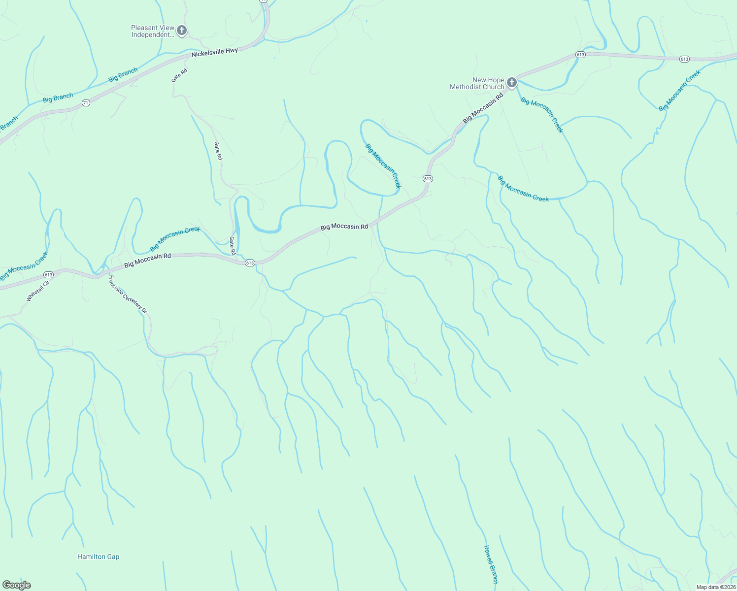 map of restaurants, bars, coffee shops, grocery stores, and more near 456 Clawhammer Drive in Nickelsville