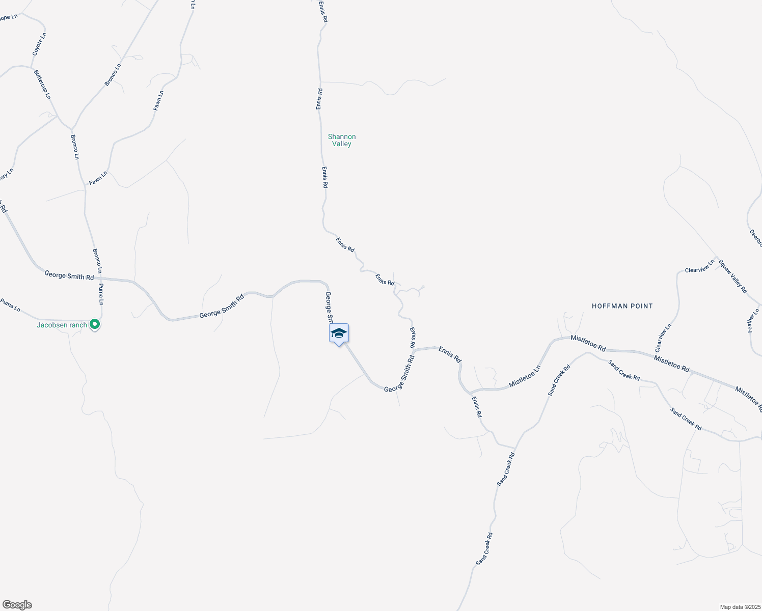 map of restaurants, bars, coffee shops, grocery stores, and more near 36423 Ennis Road in Yokuts Valley