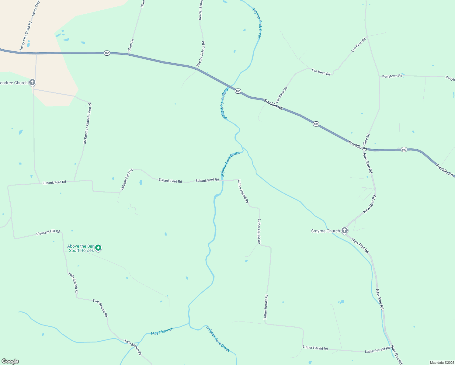 map of restaurants, bars, coffee shops, grocery stores, and more near 1801 Luther Herald Road in Franklin