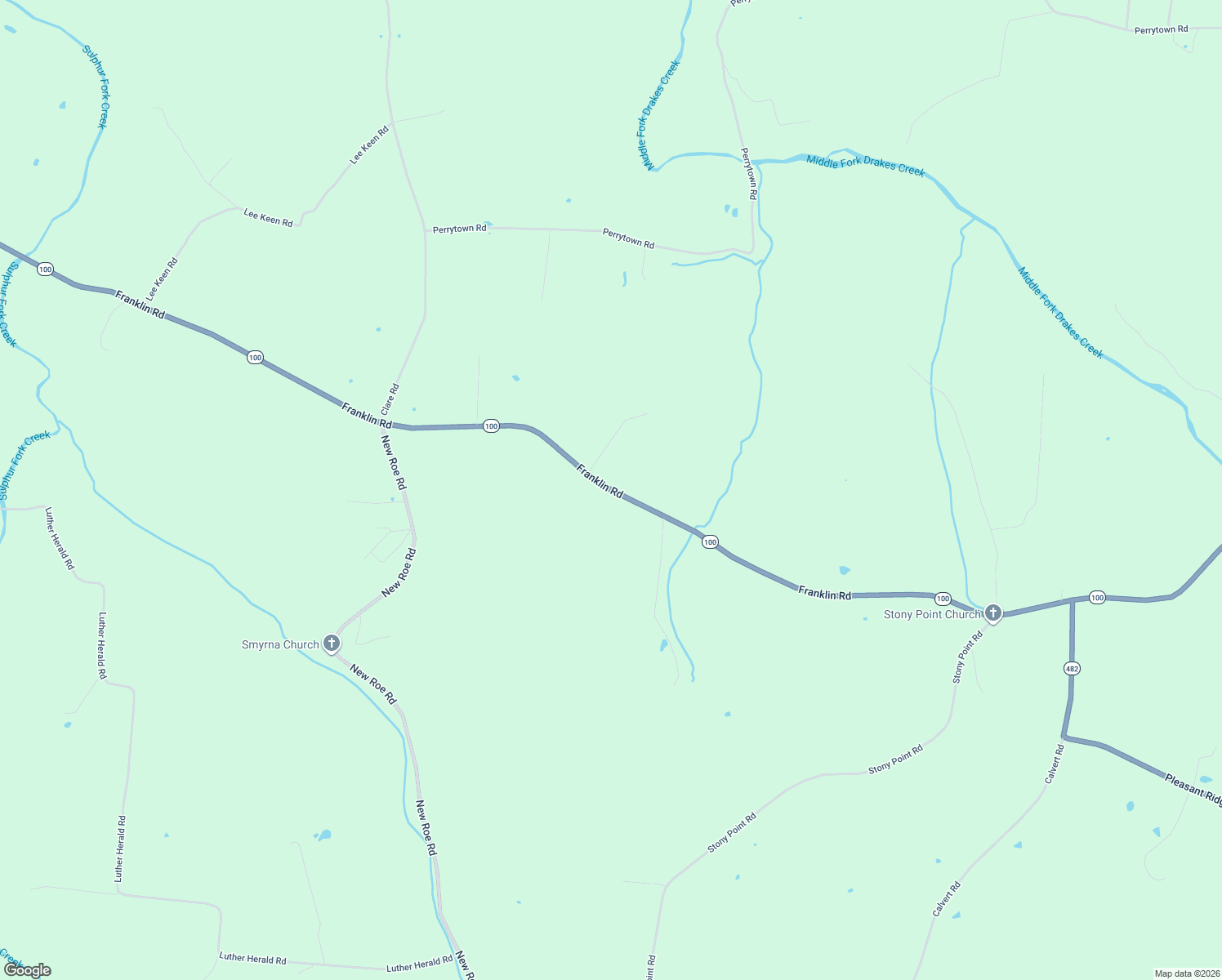 map of restaurants, bars, coffee shops, grocery stores, and more near 11000-11258 Route 100 in Franklin
