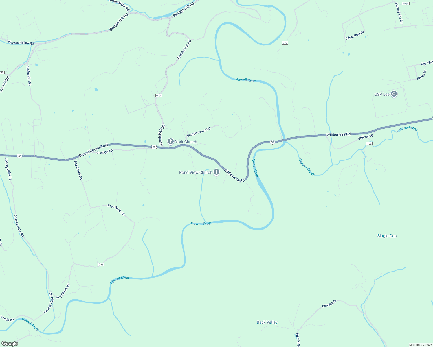 map of restaurants, bars, coffee shops, grocery stores, and more near Pond View Drive in Jonesville