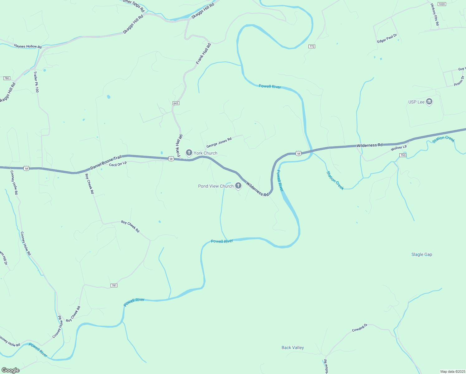map of restaurants, bars, coffee shops, grocery stores, and more near Pond View Drive in Jonesville