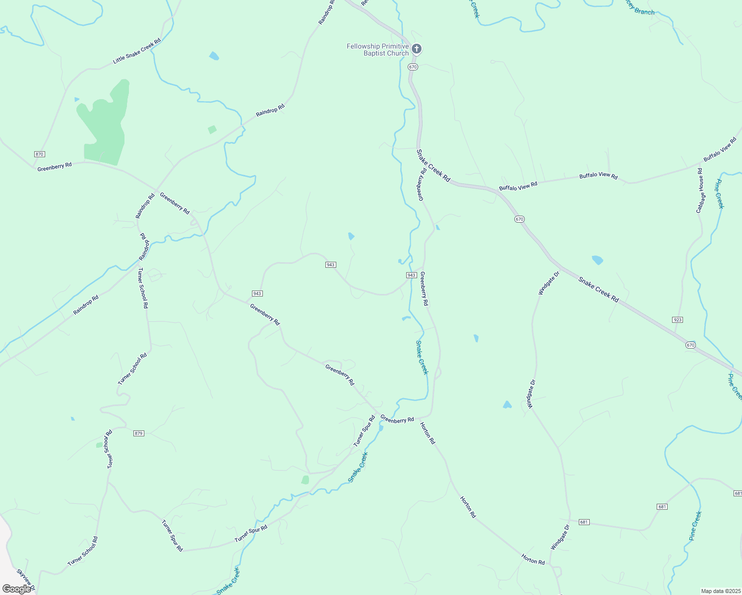map of restaurants, bars, coffee shops, grocery stores, and more near Windy Ridge Road in Fancy Gap