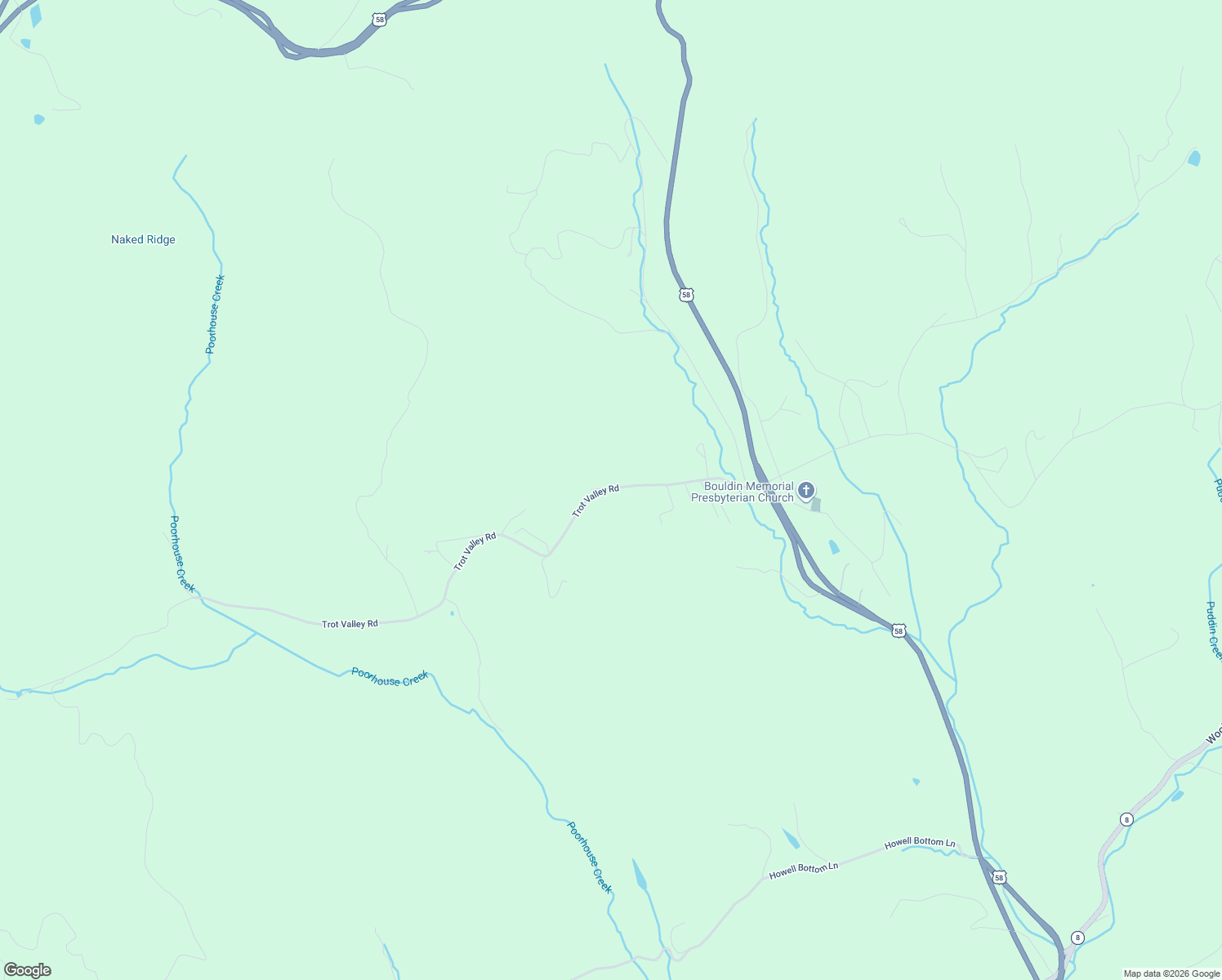 map of restaurants, bars, coffee shops, grocery stores, and more near Trot Valley Road in Stuart