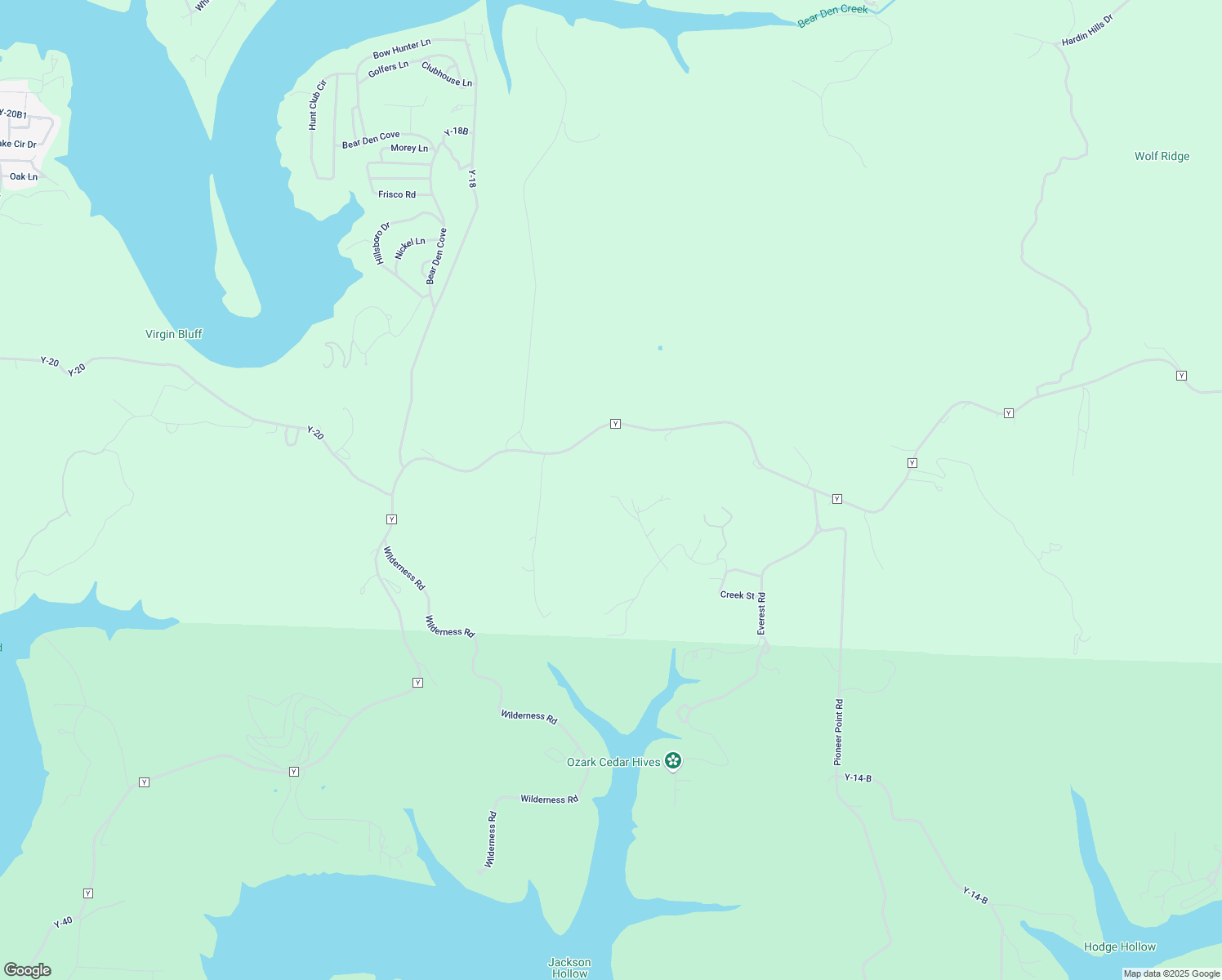 map of restaurants, bars, coffee shops, grocery stores, and more near 117 Faubus Street in Galena