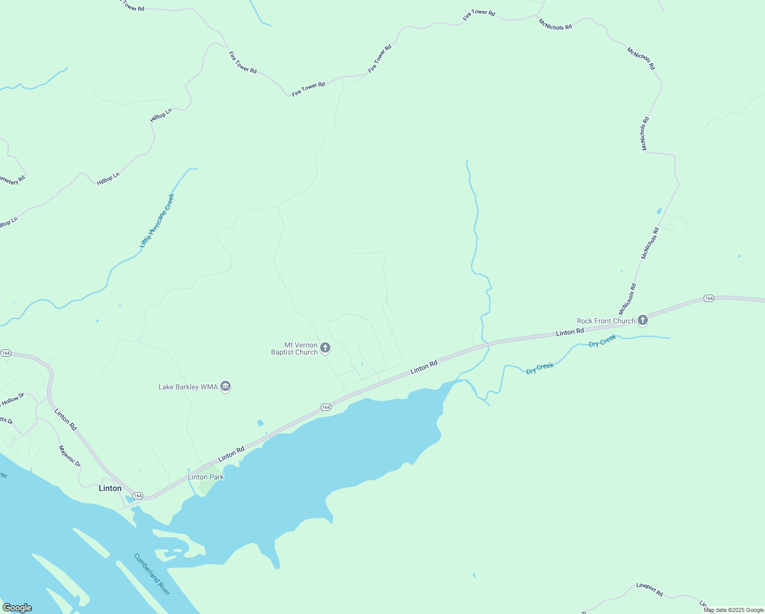 map of restaurants, bars, coffee shops, grocery stores, and more near Apple Valley Drive in Trigg County
