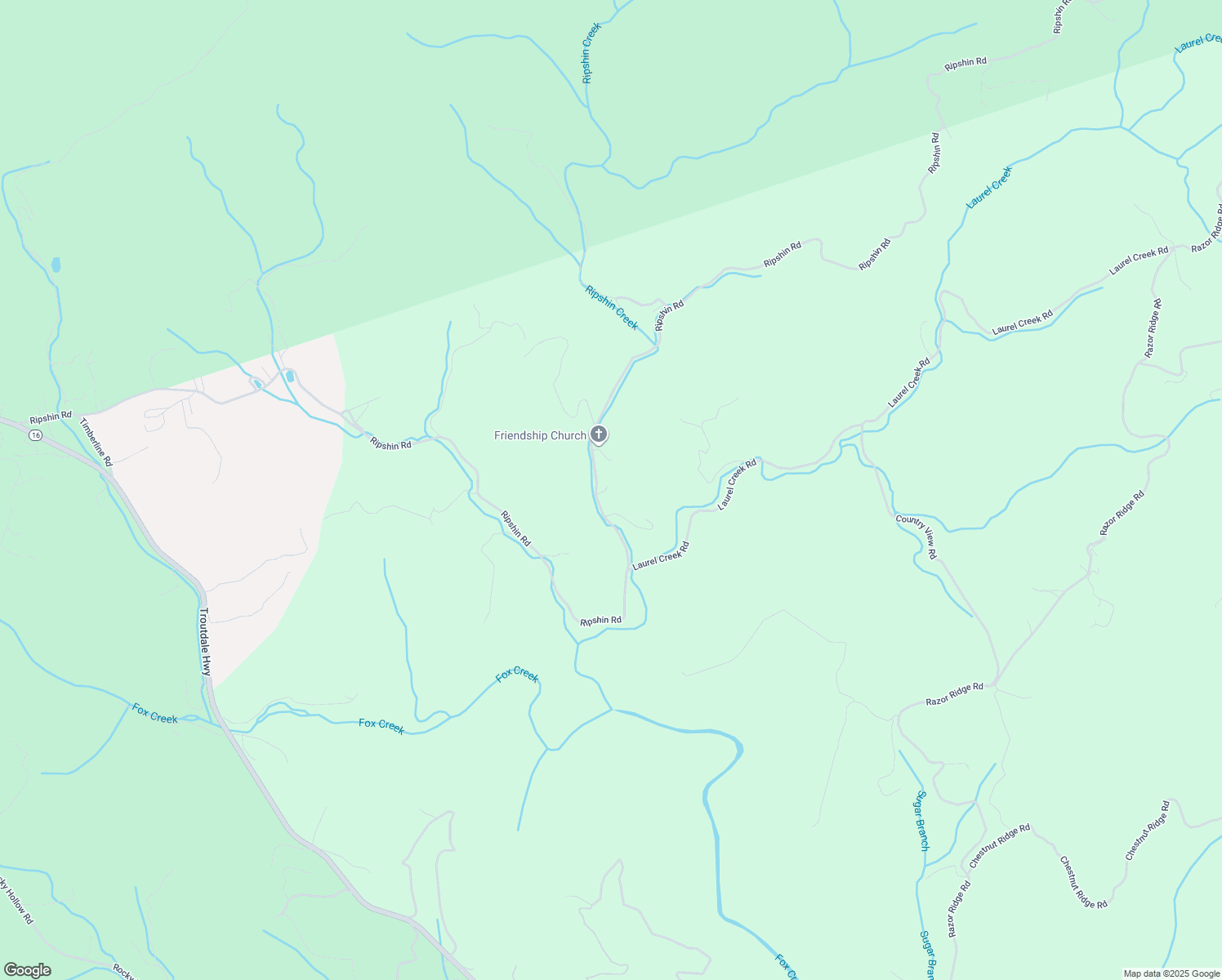 map of restaurants, bars, coffee shops, grocery stores, and more near 2660 Ripshin Road in Troutdale