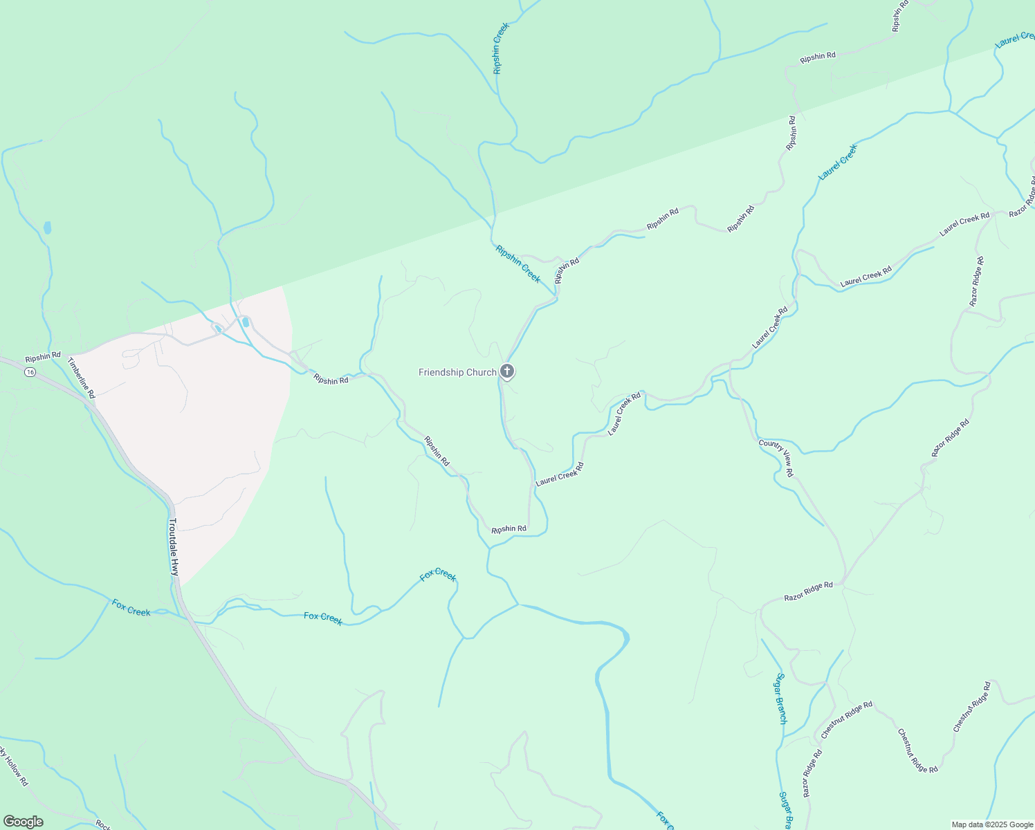 map of restaurants, bars, coffee shops, grocery stores, and more near 2660 Ripshin Road in Troutdale
