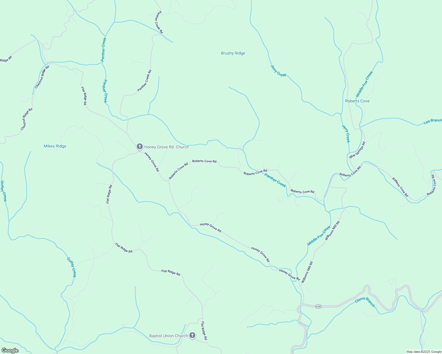 map of restaurants, bars, coffee shops, grocery stores, and more near 3149 Roberts Cove Road in Troutdale