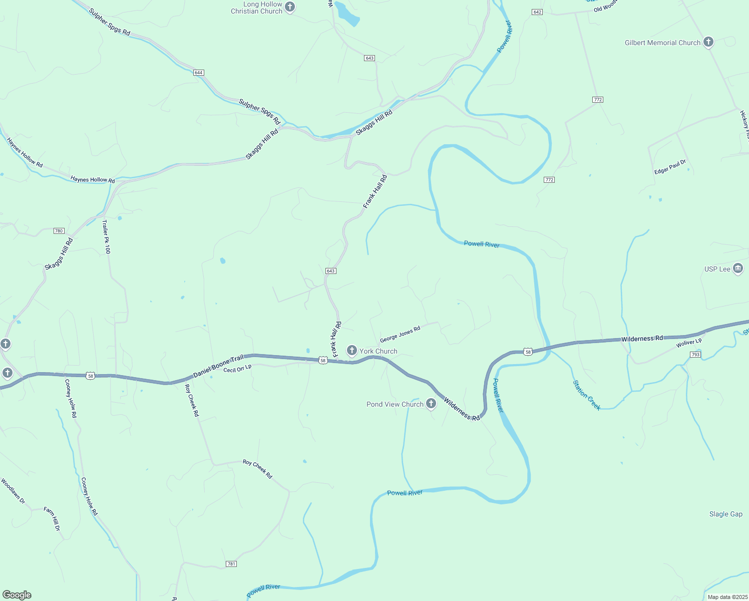 map of restaurants, bars, coffee shops, grocery stores, and more near 363 Tupelo Drive in Jonesville