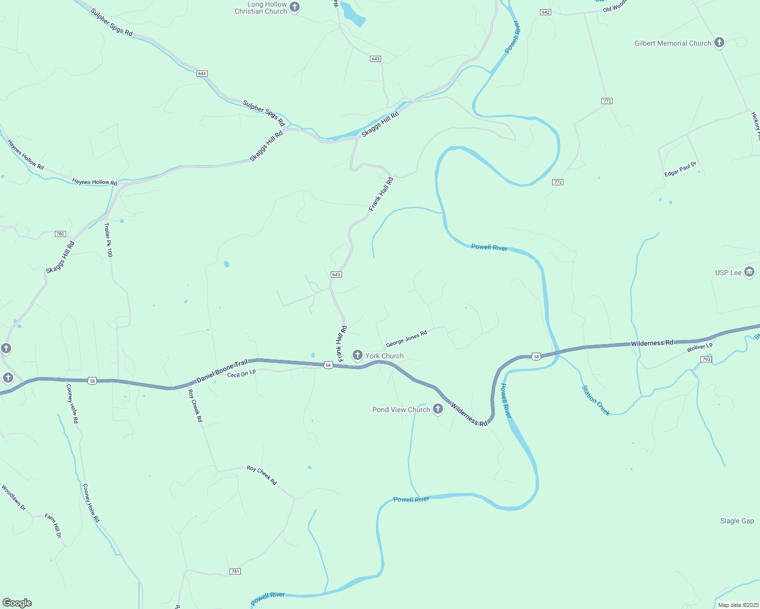 map of restaurants, bars, coffee shops, grocery stores, and more near 363 Tupelo Drive in Jonesville
