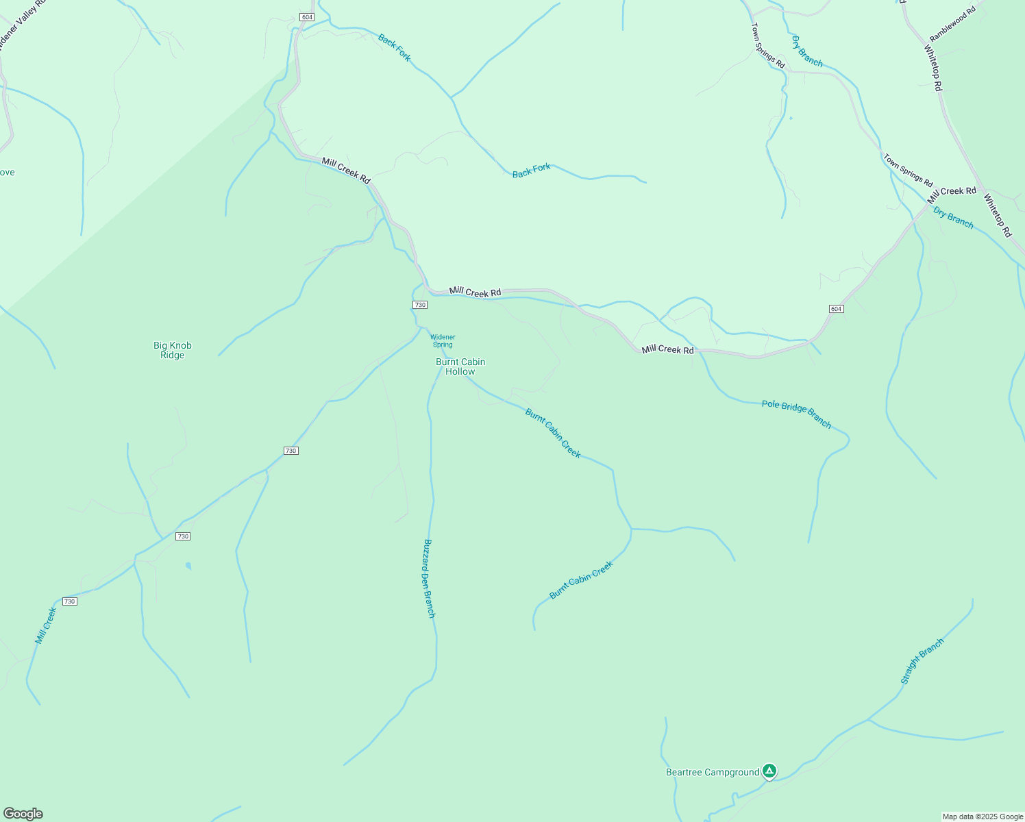 map of restaurants, bars, coffee shops, grocery stores, and more near 17514 Burnt Cabin Trail in Chilhowie