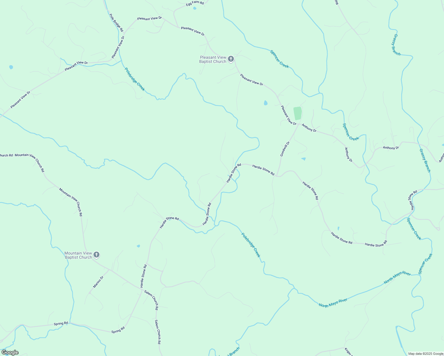 map of restaurants, bars, coffee shops, grocery stores, and more near 1351 Hardie Stone Road in Patrick Springs