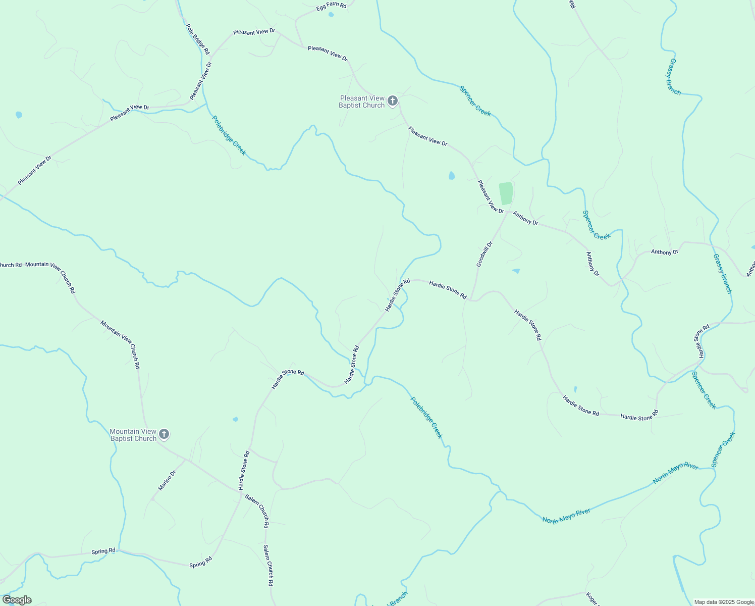 map of restaurants, bars, coffee shops, grocery stores, and more near 1351 Hardie Stone Road in Patrick Springs