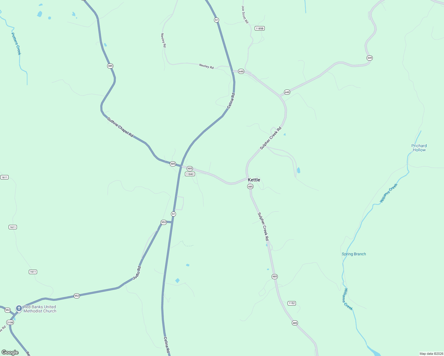 map of restaurants, bars, coffee shops, grocery stores, and more near 310-401 Post Office Road in Burkesville