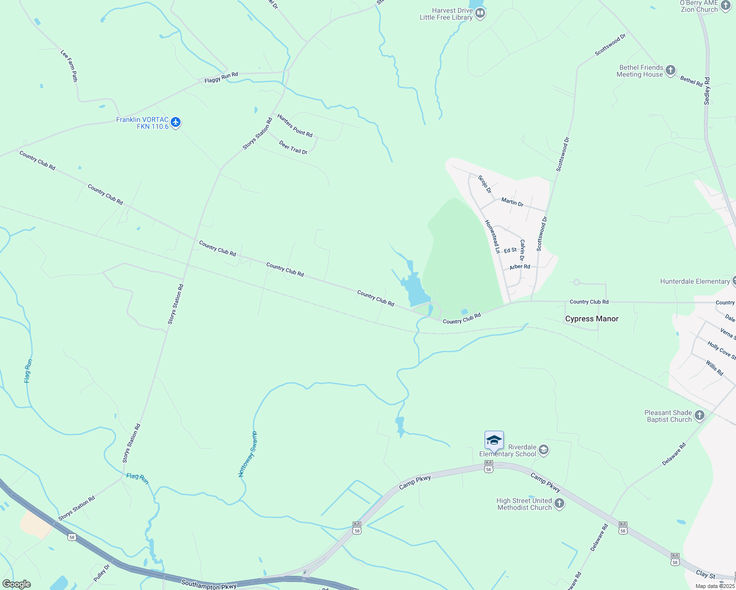 map of restaurants, bars, coffee shops, grocery stores, and more near 30086 Country Club Road in Courtland