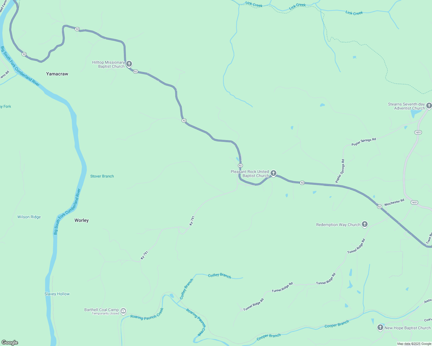 map of restaurants, bars, coffee shops, grocery stores, and more near 7 Pryor Road in Stearns