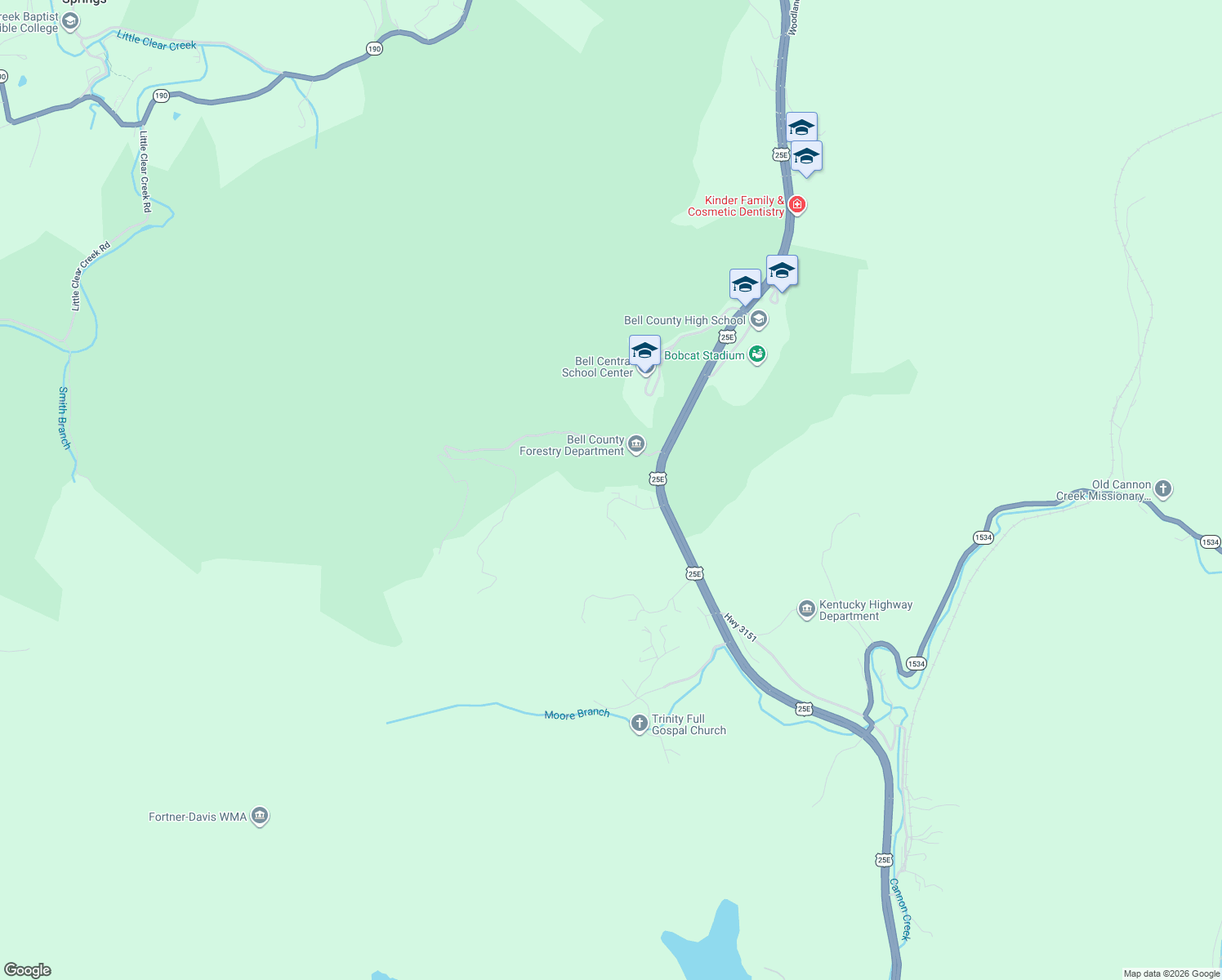 map of restaurants, bars, coffee shops, grocery stores, and more near 234 Carroll Branch Road in Pineville