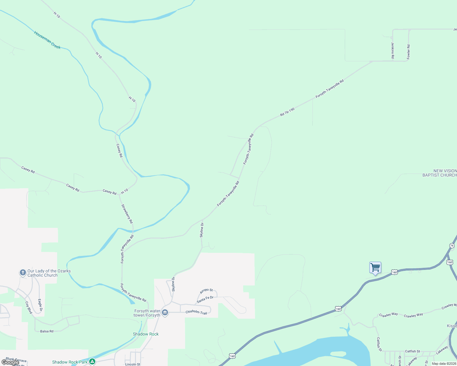map of restaurants, bars, coffee shops, grocery stores, and more near 147 Bittersweet Ln in Forsyth