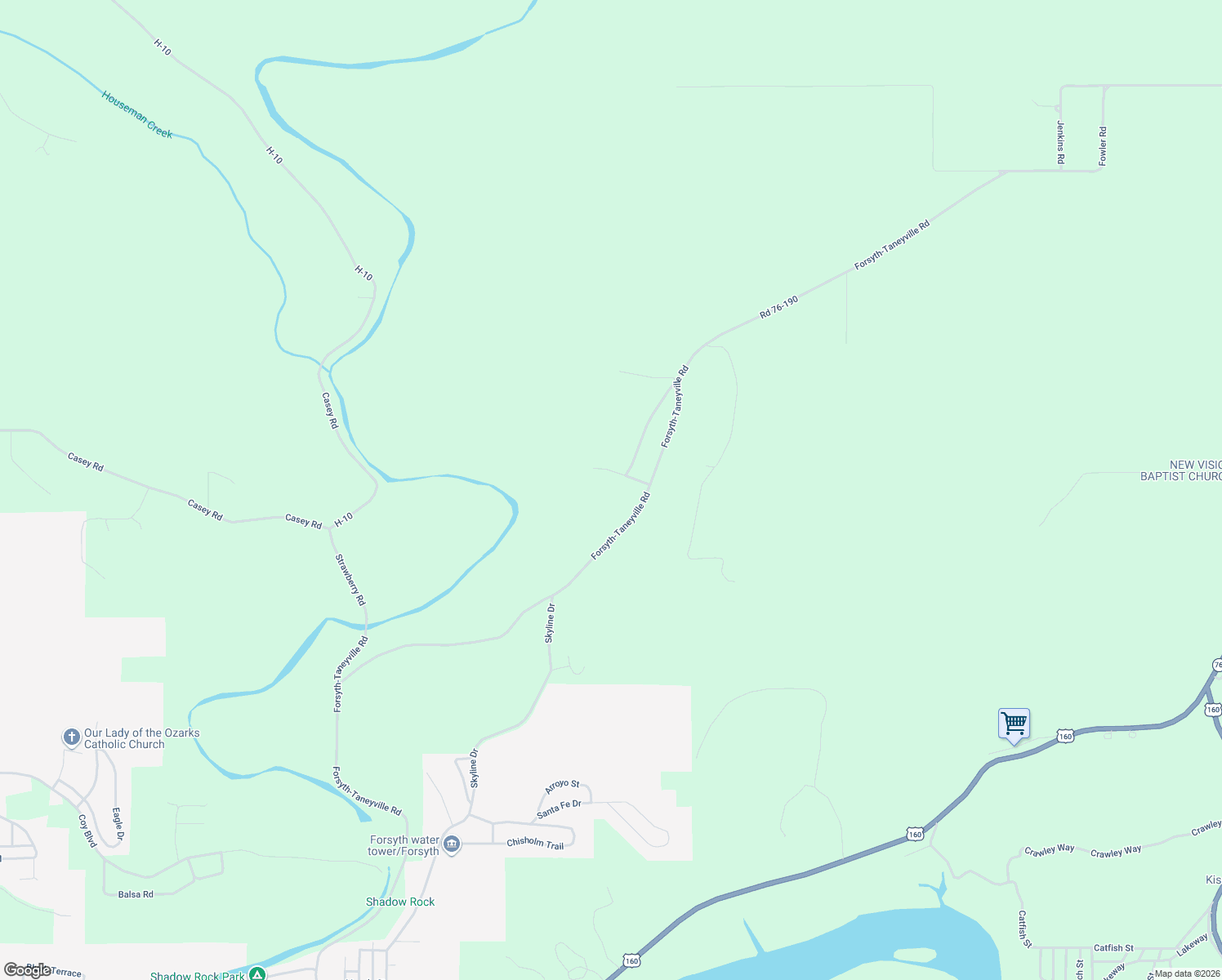 map of restaurants, bars, coffee shops, grocery stores, and more near 147 Bittersweet Ln in Forsyth
