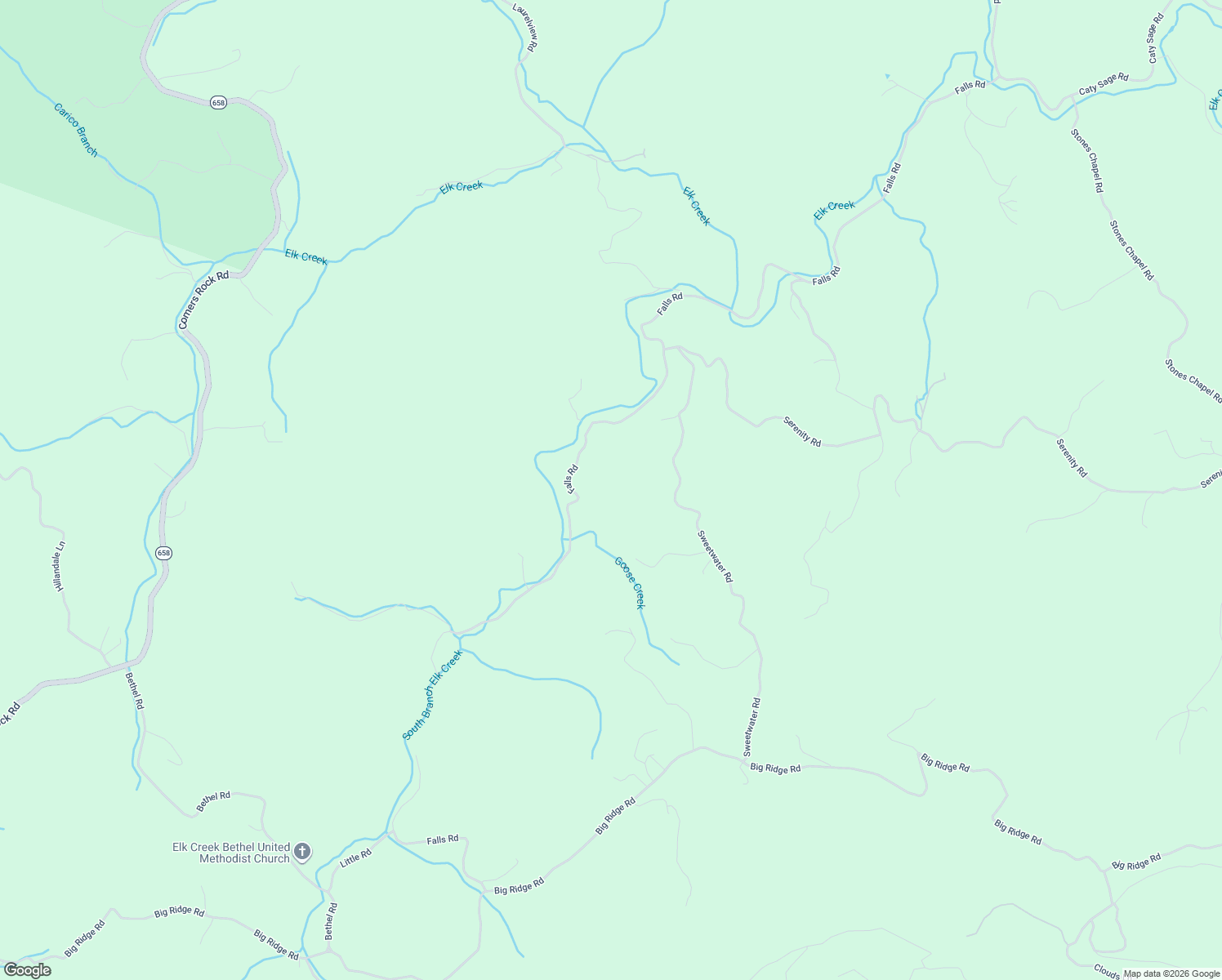map of restaurants, bars, coffee shops, grocery stores, and more near 2309 Falls Road in Independence