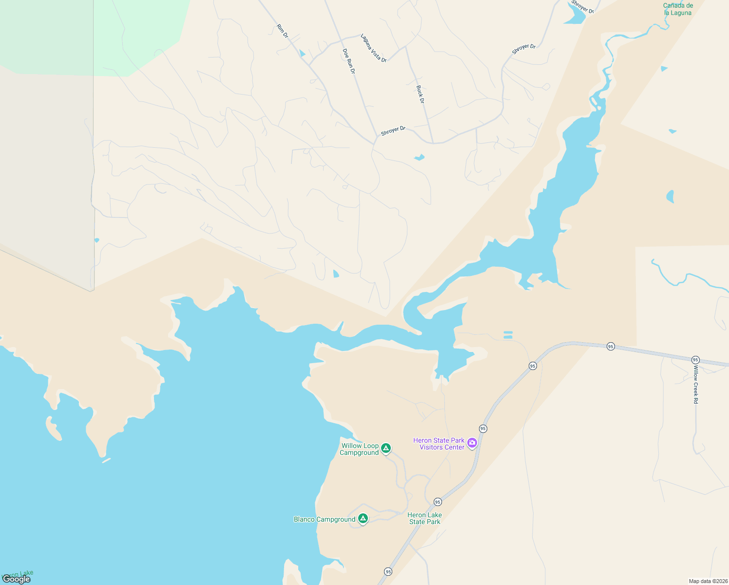 map of restaurants, bars, coffee shops, grocery stores, and more near Canyon Road in Los Ojos